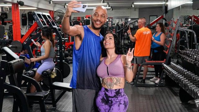 A Not So Sneaky Public Gym Bang